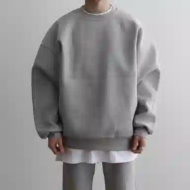 我是大卫 复古宽松圆领韩版潮流百搭休闲套头卫衣 男女同款