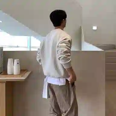 我是大卫 韩系简约风圆领套头休闲慵懒风时尚百搭卫衣 男女同款