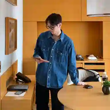 我是大卫 美式复古重工水洗复古高级感休闲夹克外套 通用