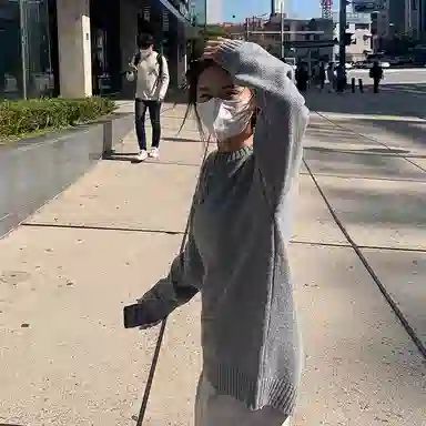 我是大卫 文艺风日系慵懒风糖果色宽松单排扣针织衫 男女同款