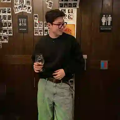 我是大卫 韩系简约风圆领套头休闲慵懒风时尚百搭卫衣 男女同款