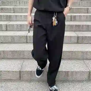 我是大卫 直筒垂感阔腿裤通勤百搭休闲裤 男女同款