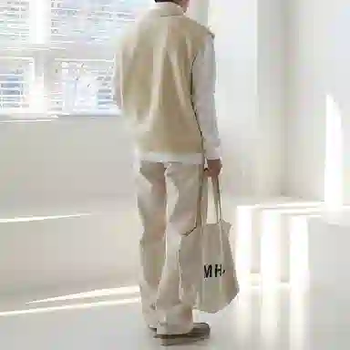 我是大卫 纯色无袖学院风马甲毛衣针织衫 男女同款