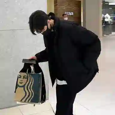 我是大卫 加厚休闲立领面包棉服 男女同款 黑色