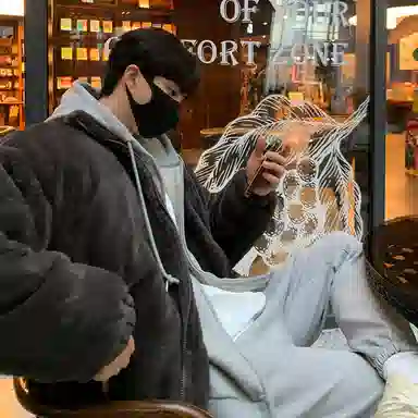 我是大卫 羊羔毛摇粒绒保暖加厚立领棉服 男女同款