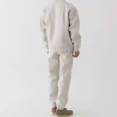 我是大卫 简约纯色基础款宽松圆领卫衣 男女同款