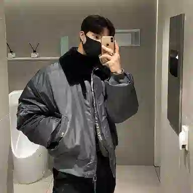 我是大卫 机能风翻领保暖休闲外套夹克 男女同款