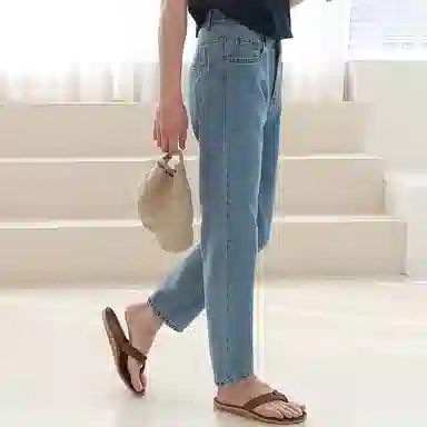 我是大卫 宽松休闲百搭牛仔裤 男女同款