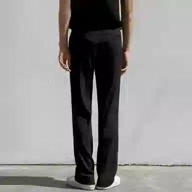 我是大卫 拖地开叉直筒宽松简约百搭阔腿裤西裤休闲裤 男女同款