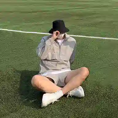 我是大卫 薄款纯色休闲百搭防晒半拉链夹克外套 男女同款