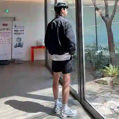 我是大卫 薄款休闲百搭防晒纯色立领半拉链夹克外套 男女同款