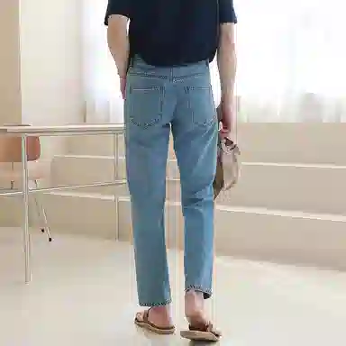 我是大卫 宽松休闲百搭牛仔裤 男女同款