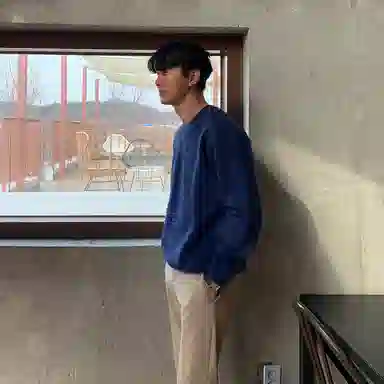 我是大卫 经典糖果色纯色基础款潮流宽松休闲针织衫 男女同款