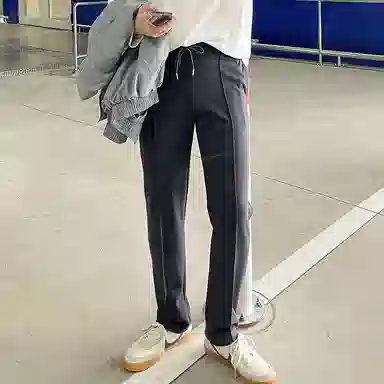 我是大卫 直筒阔腿垂坠感卫裤休闲裤 男女同款