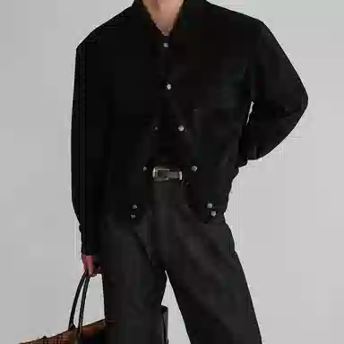 我是大卫 美拉德仿麂皮绒加棉加厚宽松百搭夹克外套 男女同款