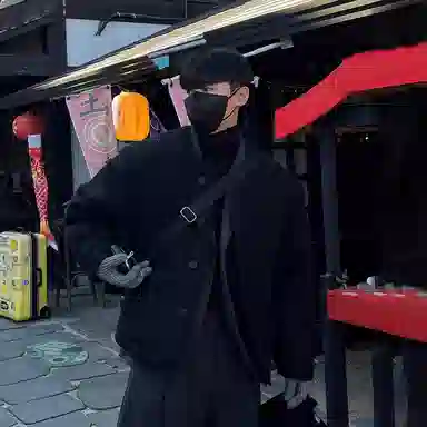 我是大卫 纯色简约羊羔毛保暖加厚休闲夹克外套 男女同款