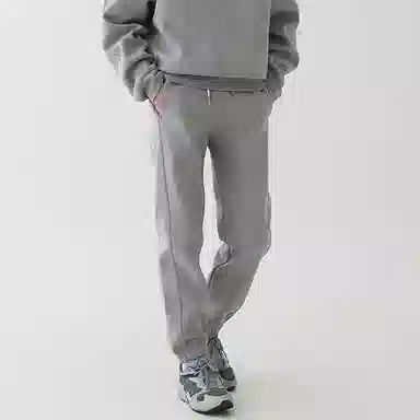 我是大卫 纯色连帽卫衣加厚套装 男女同款