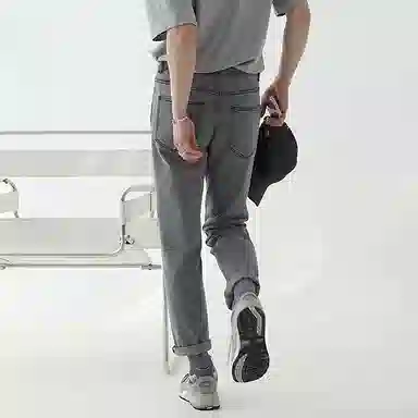 我是大卫 宽松休闲百搭牛仔裤 男女同款