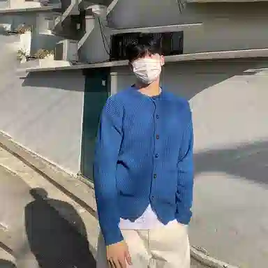 我是大卫 港风复古宽松慵懒感休闲外套开衫针织衫 男女同款