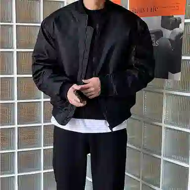 我是大卫 时尚韩版飞行员潮流复古棒球服夹克 男女同款