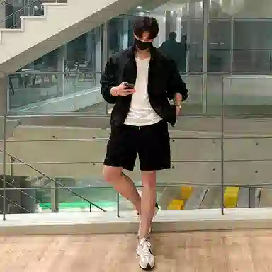 我是大卫 时尚休闲舒适通勤工装短裤 男女同款