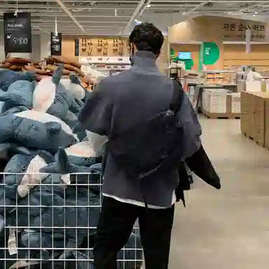 我是大卫 高领休闲慵懒感宽松韩版百搭潮牌纯色针织衫 男女同款