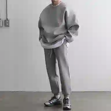 我是大卫 复古宽松圆领韩版潮流百搭休闲套头卫衣 男女同款