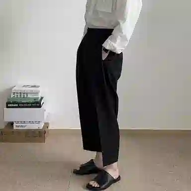 我是大卫 高级感基础款简约直筒宽松西裤阔腿裤休闲裤 男女同款