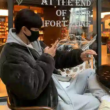 我是大卫 羊羔毛摇粒绒保暖加厚立领棉服 男女同款