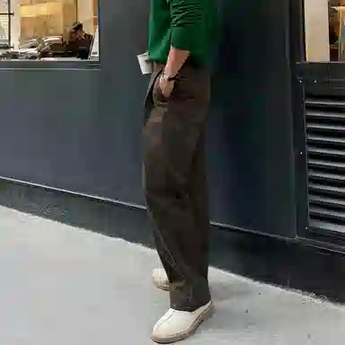 我是大卫 美式复古直筒时尚百搭阔腿休闲裤 男女同款