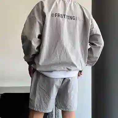 我是大卫 轻薄透气速干套头长袖卫衣 男款 浅灰色