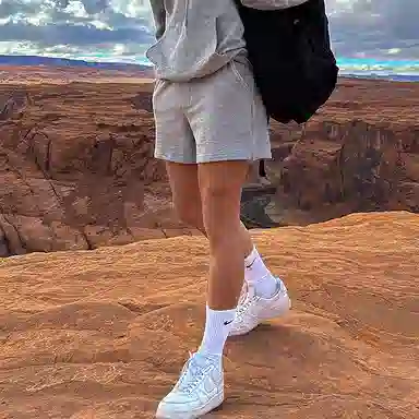 我是大卫 宽松美式户外透气百搭健身休闲短裤 男款 灰色