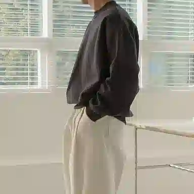 我是大卫 时尚潮流加绒圆领休闲套头宽松百搭长袖卫衣 男女同款