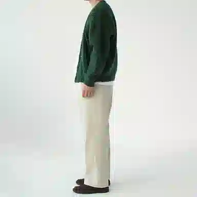 我是大卫 基础款单排扣开衫落肩保暖慵懒风长袖针织衫 男女同款