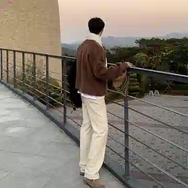 我是大卫 复古纯色基础打底保暖慵懒风套头针织衫 男女同款