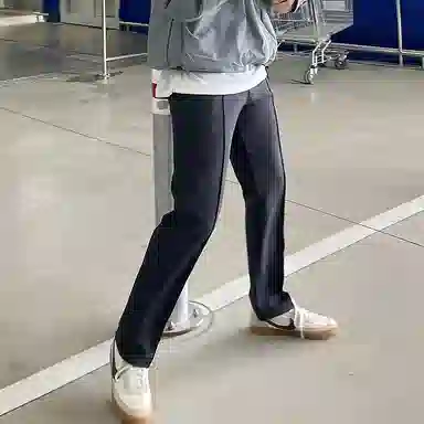 我是大卫 直筒阔腿垂坠感卫裤休闲裤 男女同款