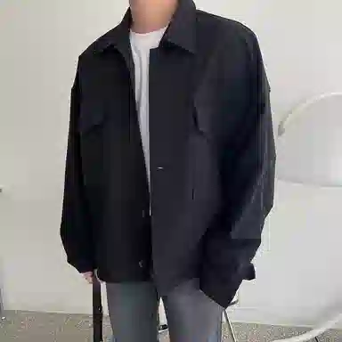 我是大卫 山系户外多口袋单排扣休闲工装通勤夹克外套 男女同款