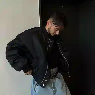 我是大卫 美式飞行员工装棒球服夹克休闲外套棉服 男女同款