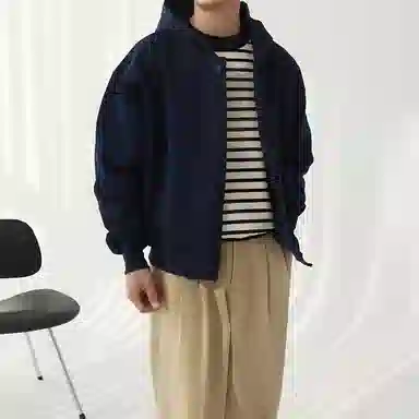 我是大卫 纯色开衫纽扣休闲宽松套头连帽卫衣 男女同款