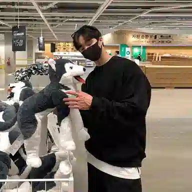 我是大卫 纯色简约圆领宽松休闲卫衣 男女同款