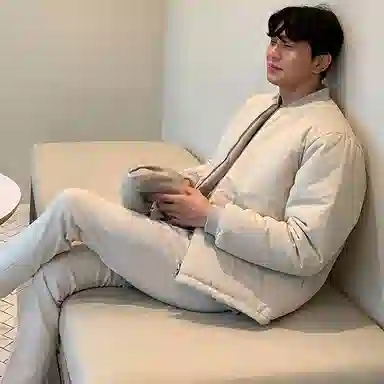 我是大卫 纯色简约基础加厚保暖休闲夹克 男女同款