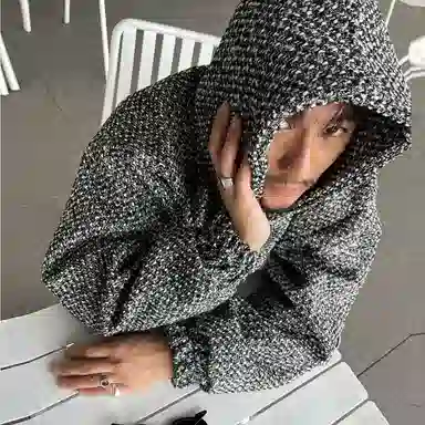 我是大卫 美式复古宽松落肩艺术感休闲卫衣 男女同款