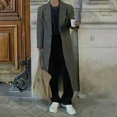 我是大卫 美式复古直筒时尚百搭阔腿休闲裤 男女同款