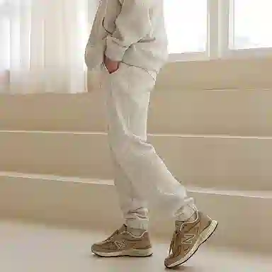 我是大卫 新款韩版重磅运动宽松束脚休闲裤 男女同款