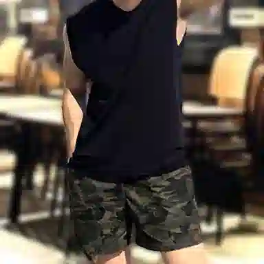 我是大卫 宽松水洗做旧休闲高街无袖背心 男款