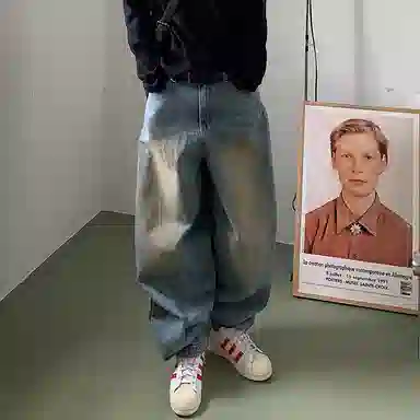 Wo Shi Da Wei Jeans Blue