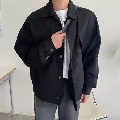 我是大卫 山系户外多口袋单排扣休闲工装通勤夹克外套 男女同款