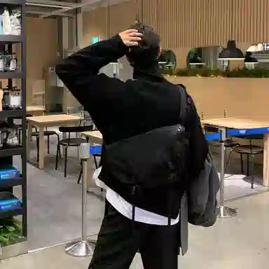 我是大卫 高领休闲慵懒感宽松韩版百搭潮牌纯色针织衫 男女同款