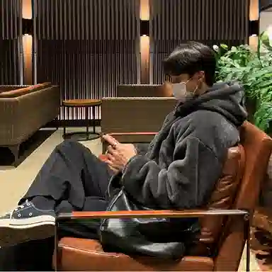 我是大卫 纯色羊羔毛连帽保暖加厚外套夹克 男女同款