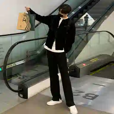 我是大卫 宽松慵懒纯色基础休闲长袖针织衫 男女同款